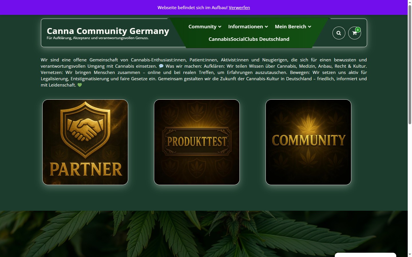 cannacommunity.de Desktop Hero